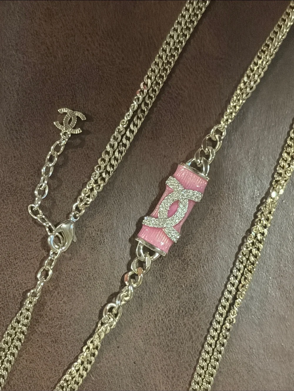✨💖 Chanel 🩰 CC 🪩 48” Multi chain ⛓️ Necklace 💎 ✨